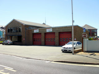 The front of the fire station in the Trefechan part of Aberystwyth