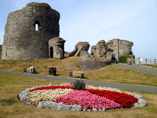 Flowers at Aberystwyth Castle
